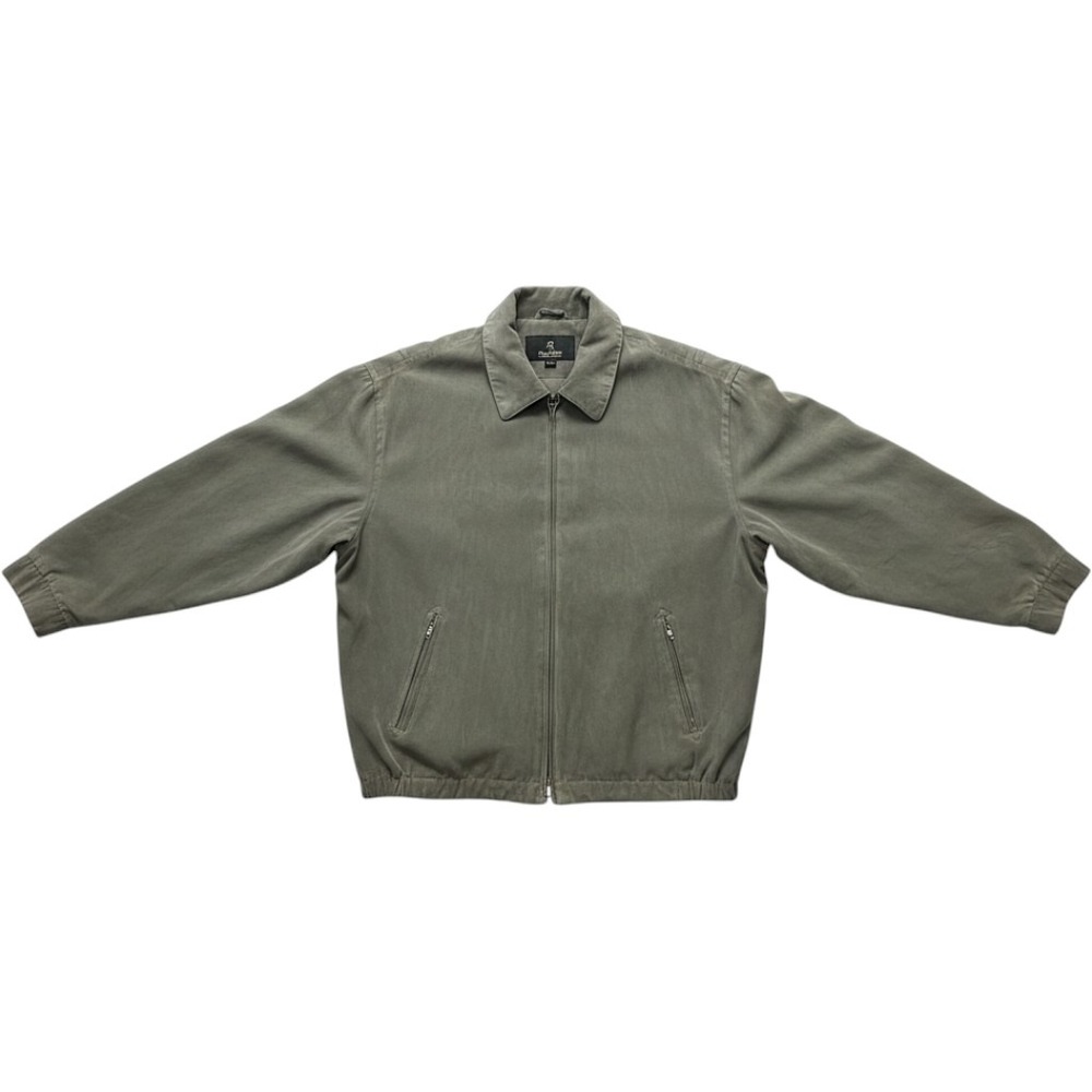 Gary Player Mens XL Microfiber Golf Jacket Olive Green Lightweight Full Zip Coat